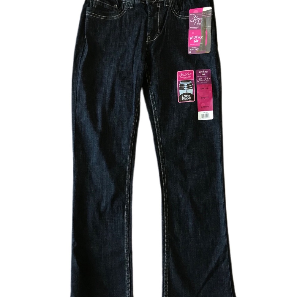 Slim net mid rise boot cut riders by Lee 8P